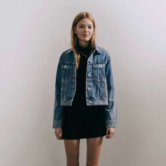 ZARA TRF DENIM JACKET - Picture 2 of 7